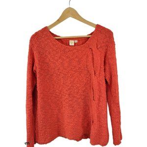Anthropologie Yellow Bird Knit Sweater in RED